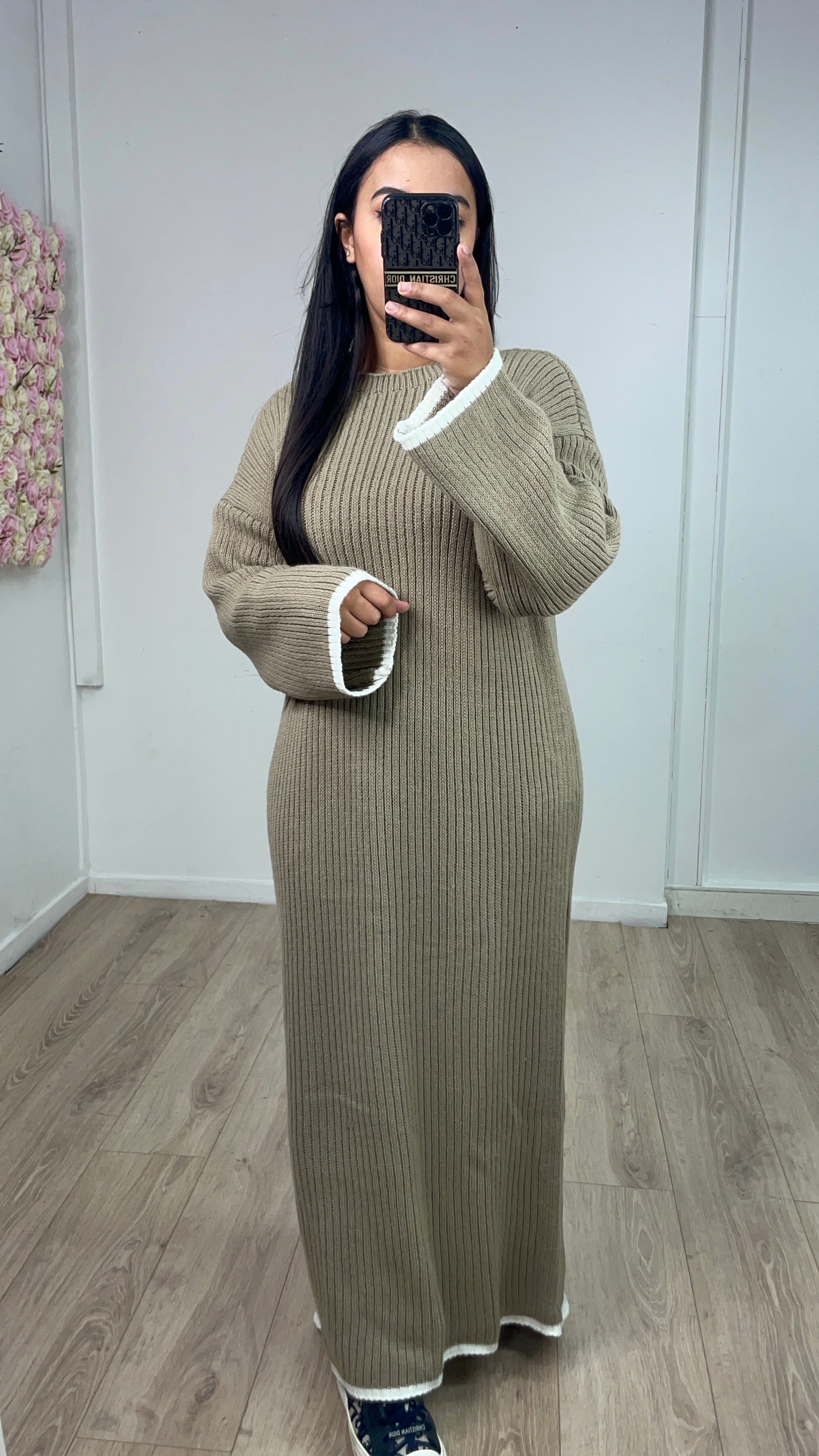 Robe pull Hiba Taupe