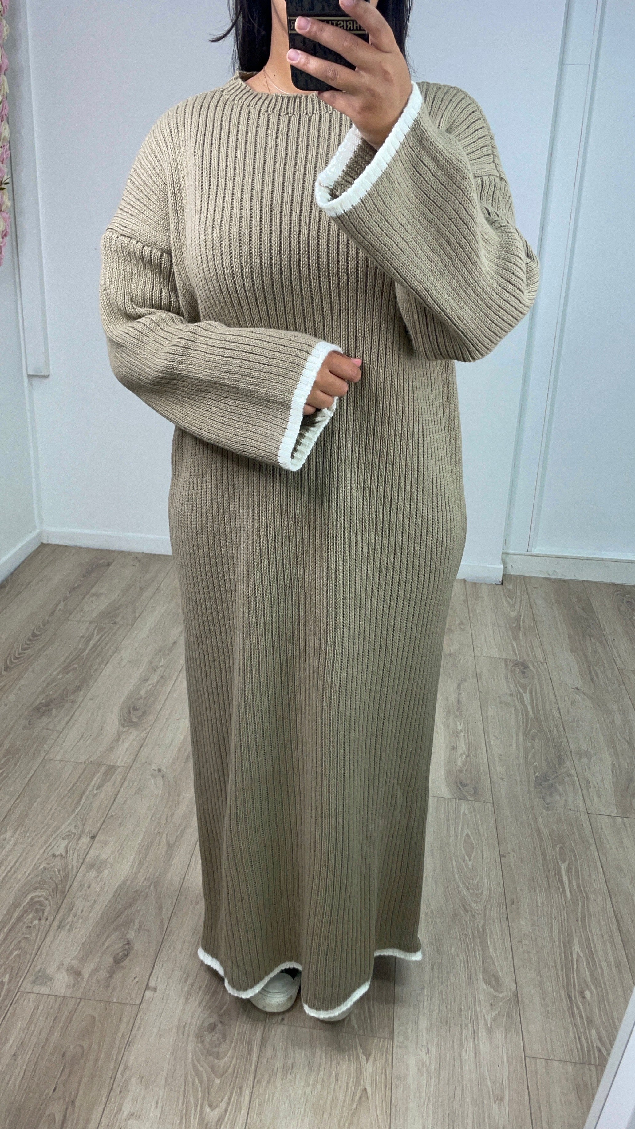 Robe pull Hiba Taupe