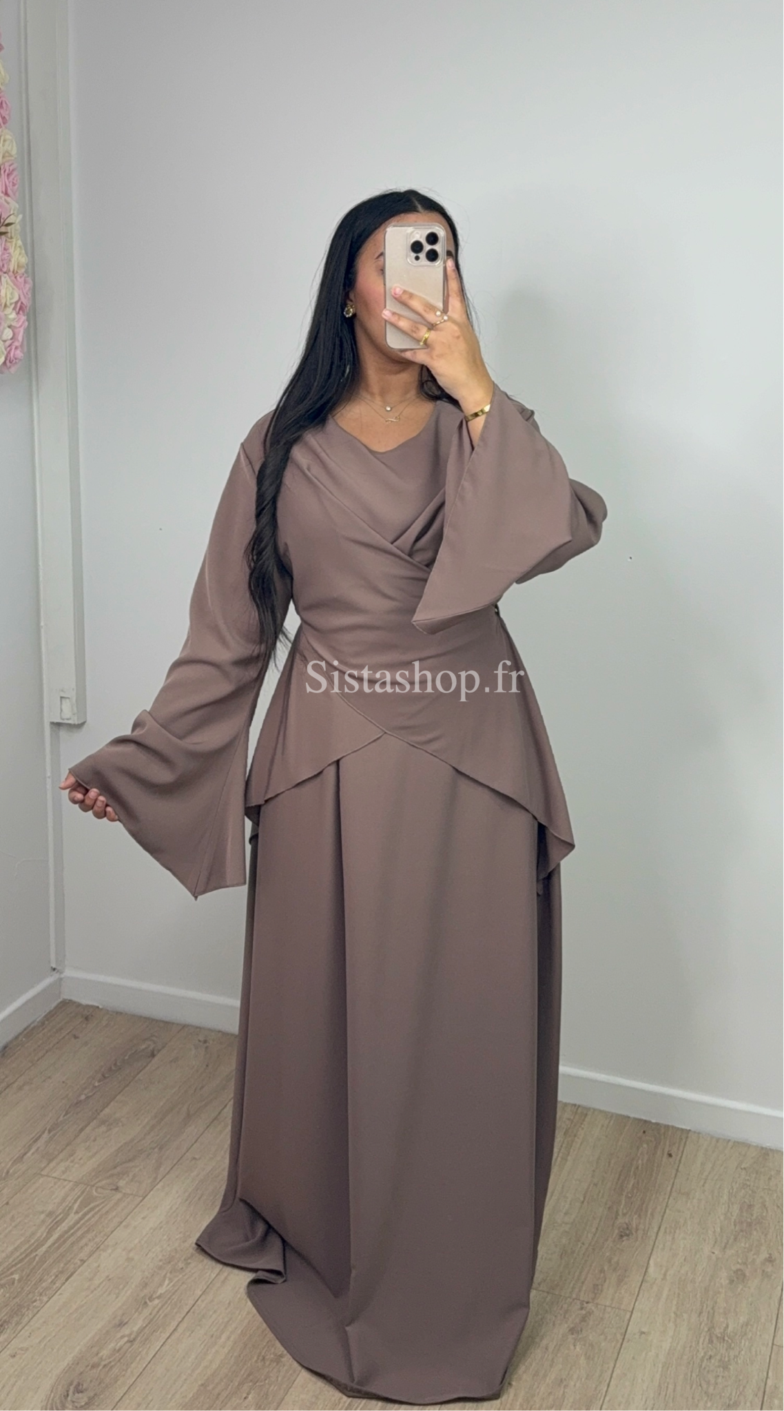 Abaya Jasmine Taupe
