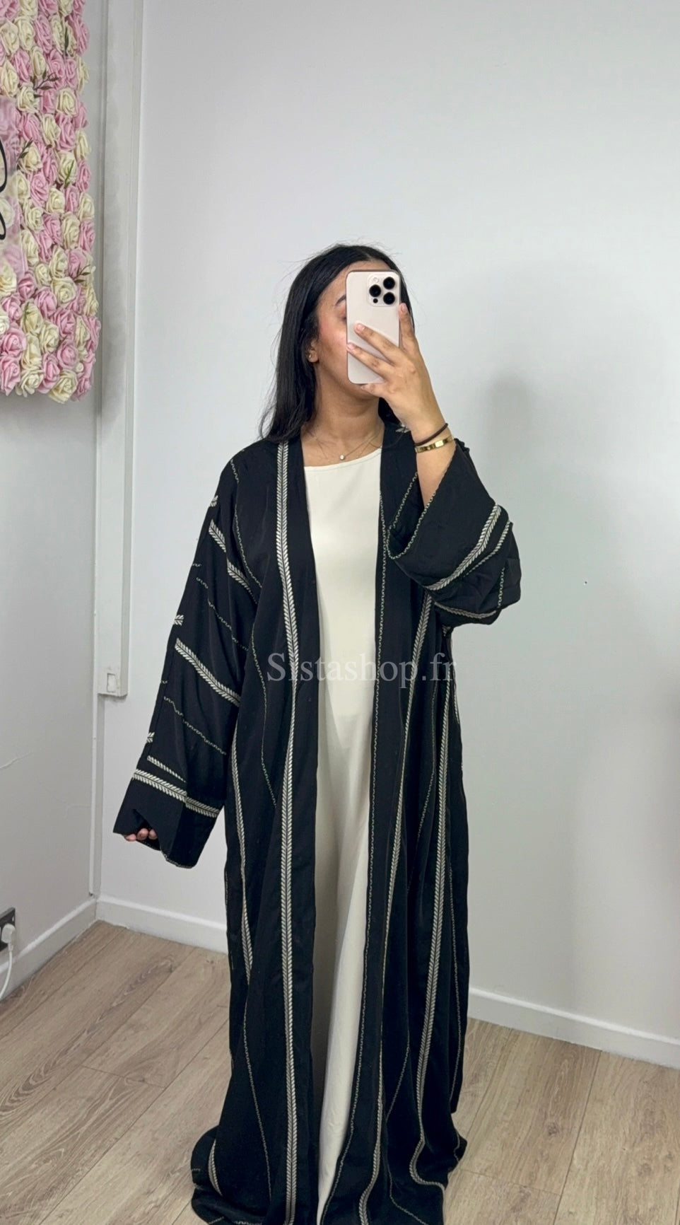 Kimono + Abaya Mounia Noir