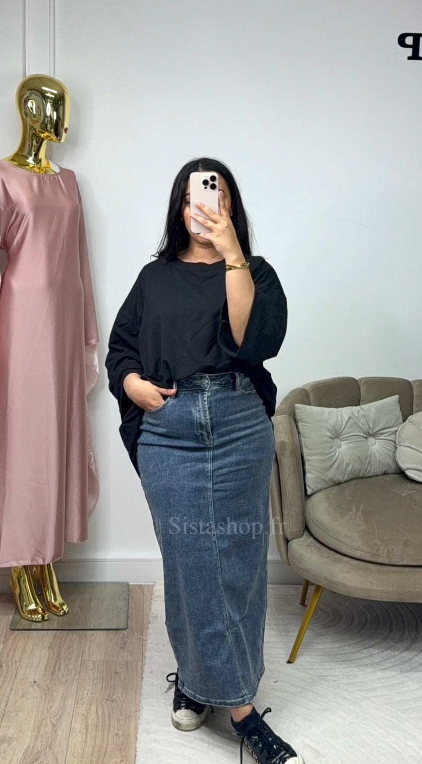 T-shirt manche longue Mira Noir