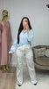 Chemise à rayures bleu Sana