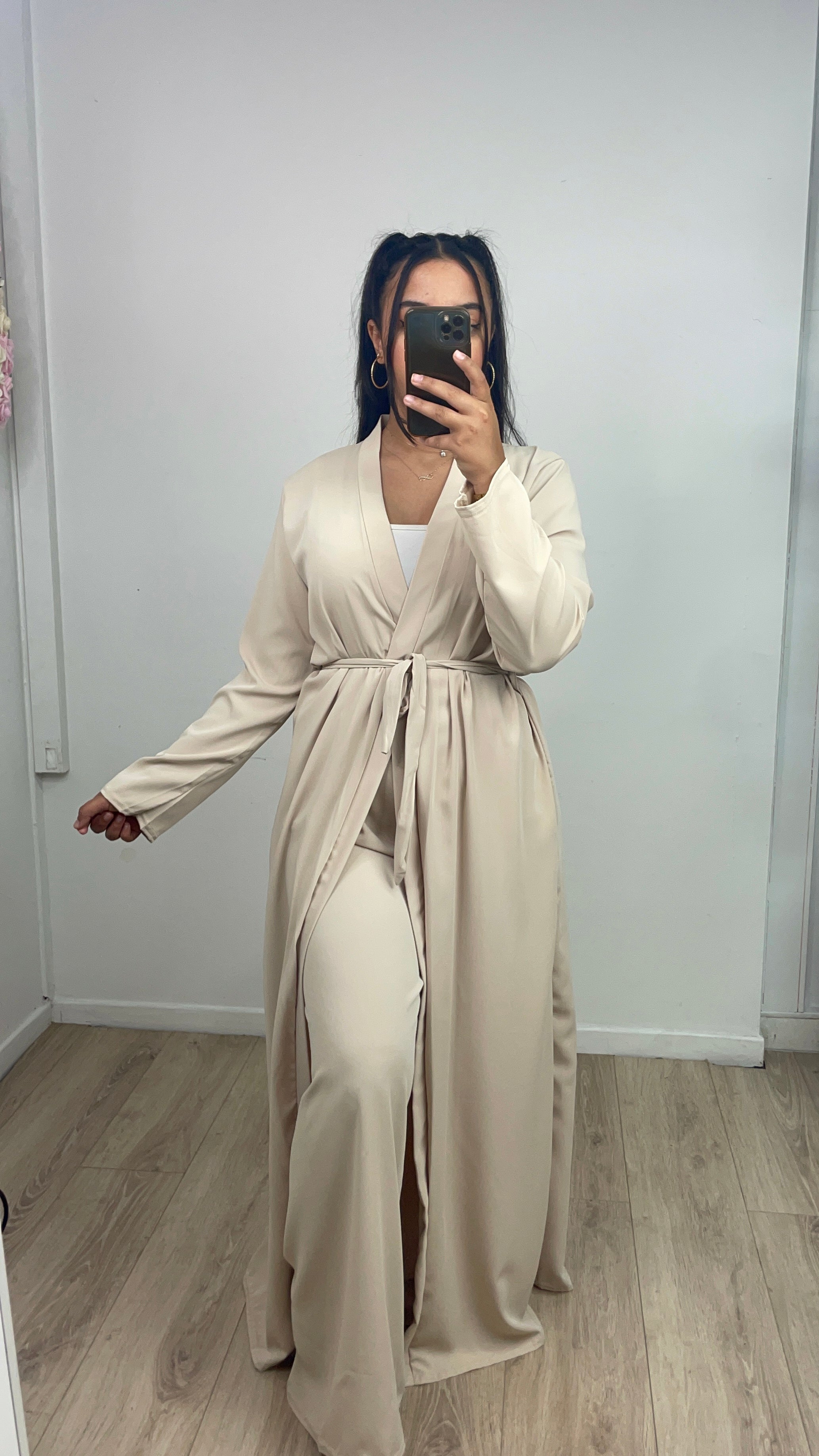 Ensemble Kimono-Pantalon Imane Crème