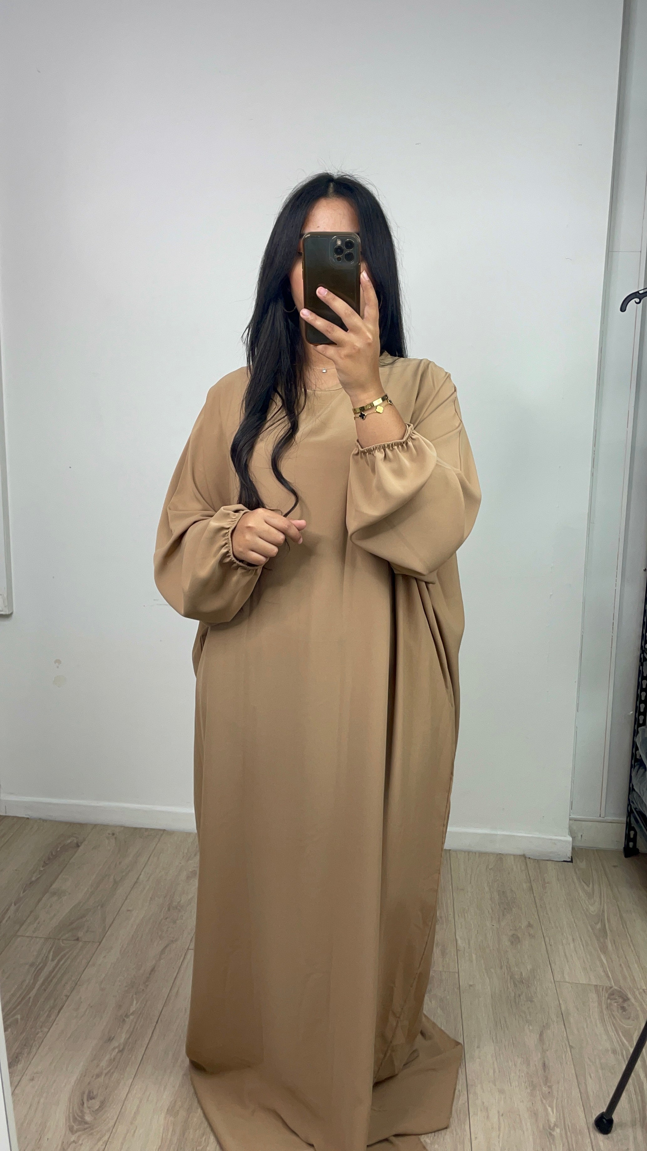 Abaya Simple Malika Marron