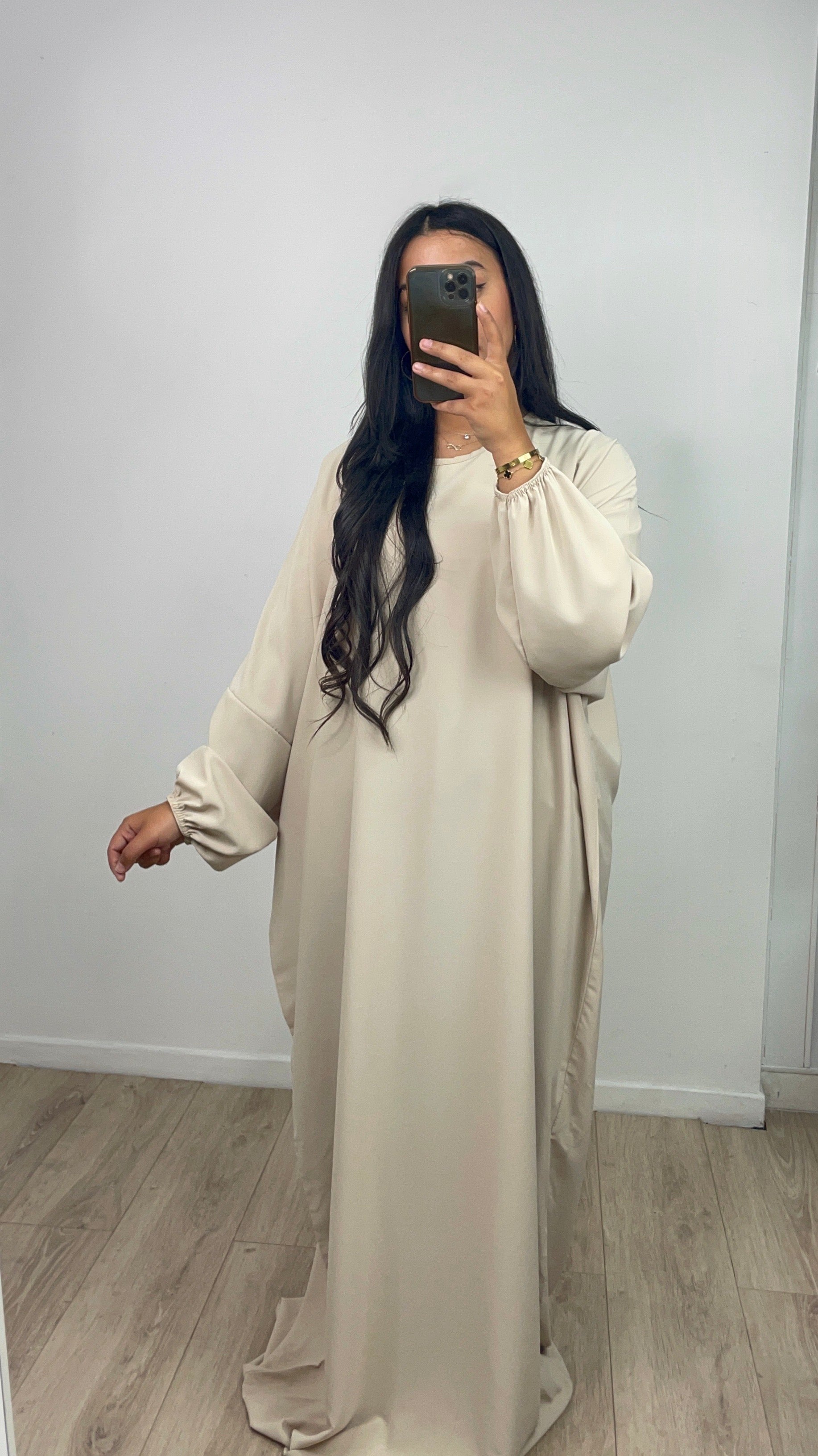 Abaya Simple Malika Crème