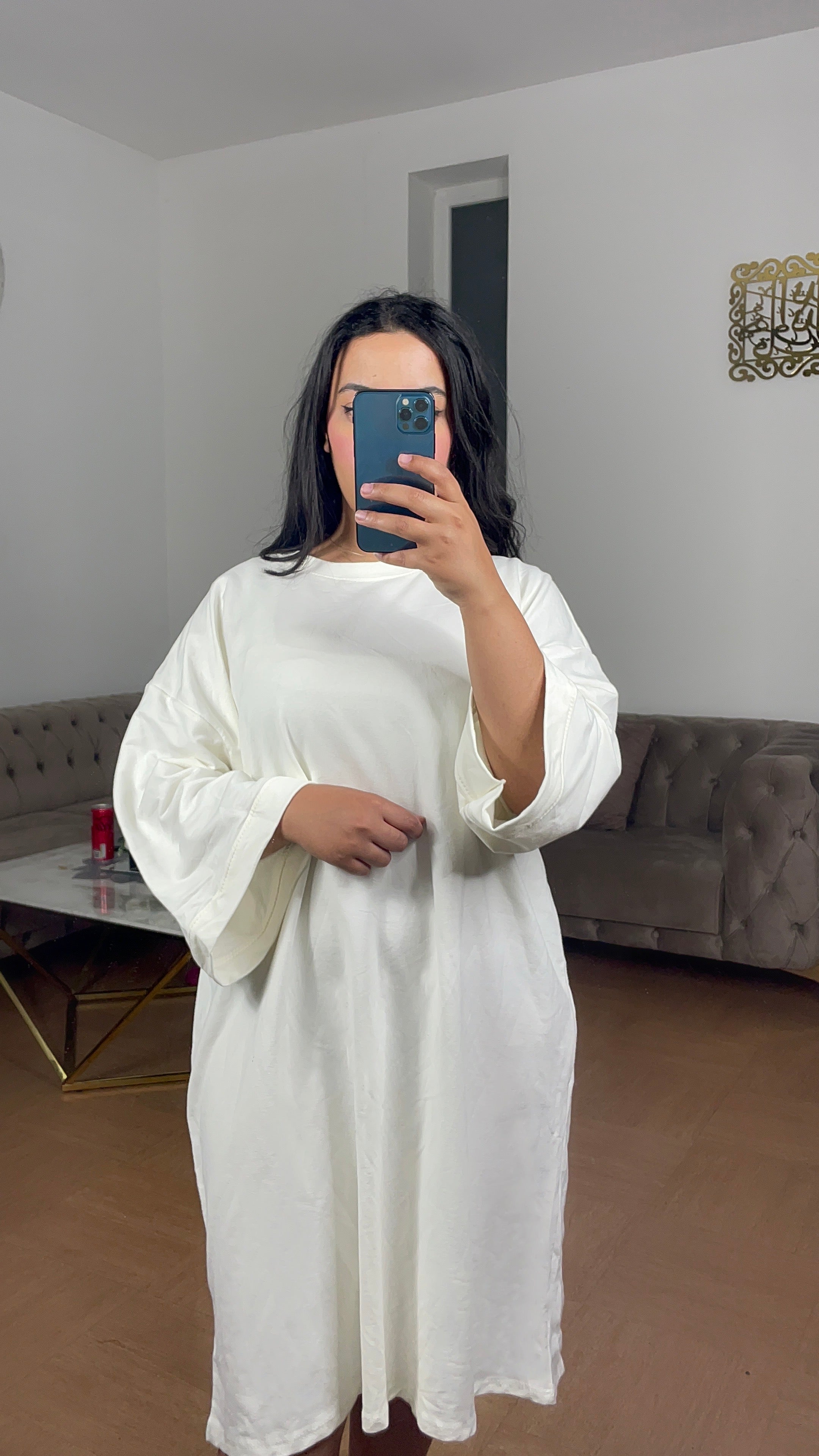 Robe tee shirt courte Souk blanche