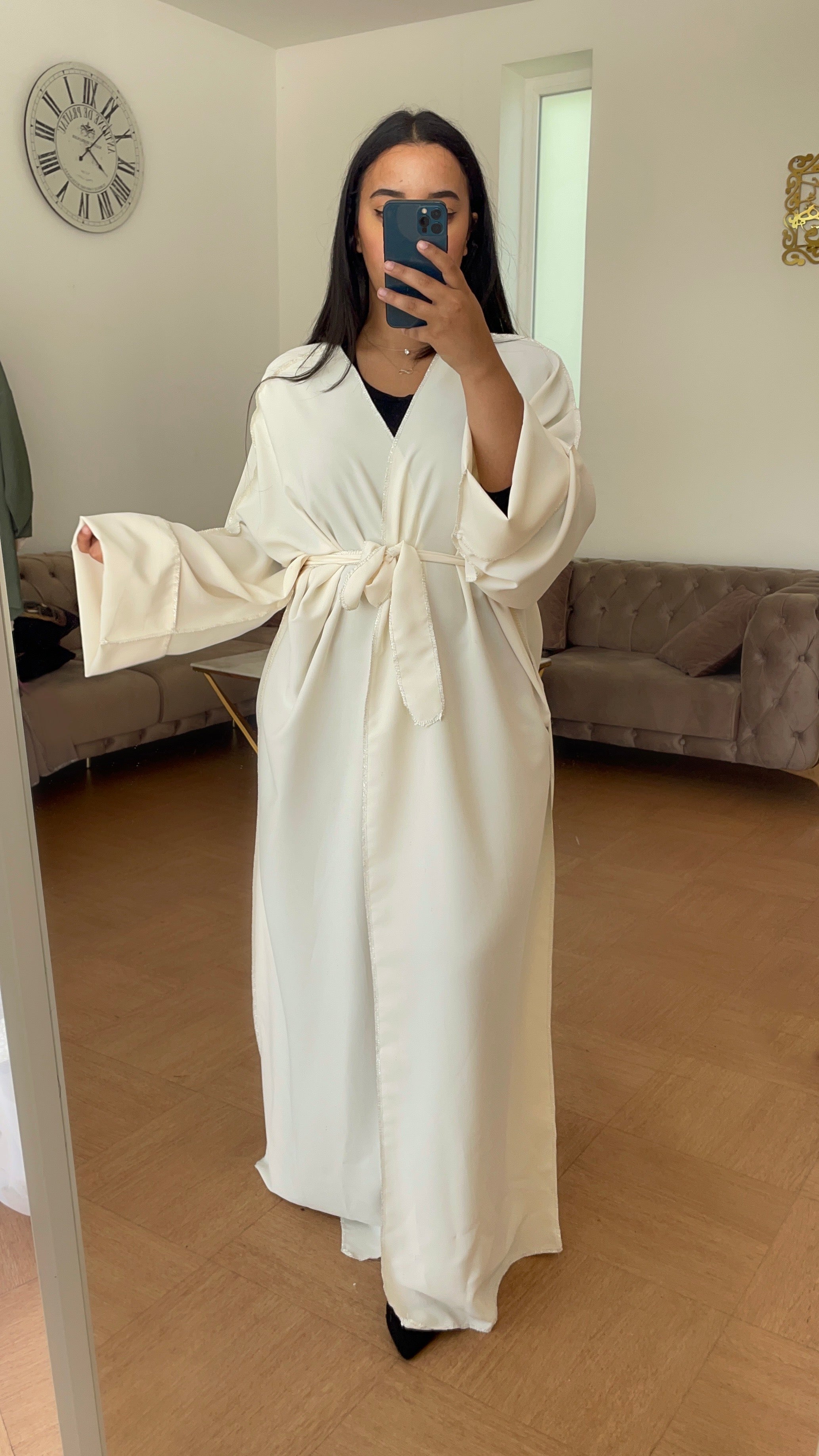 Kimono couture brillante Leyla Blanc