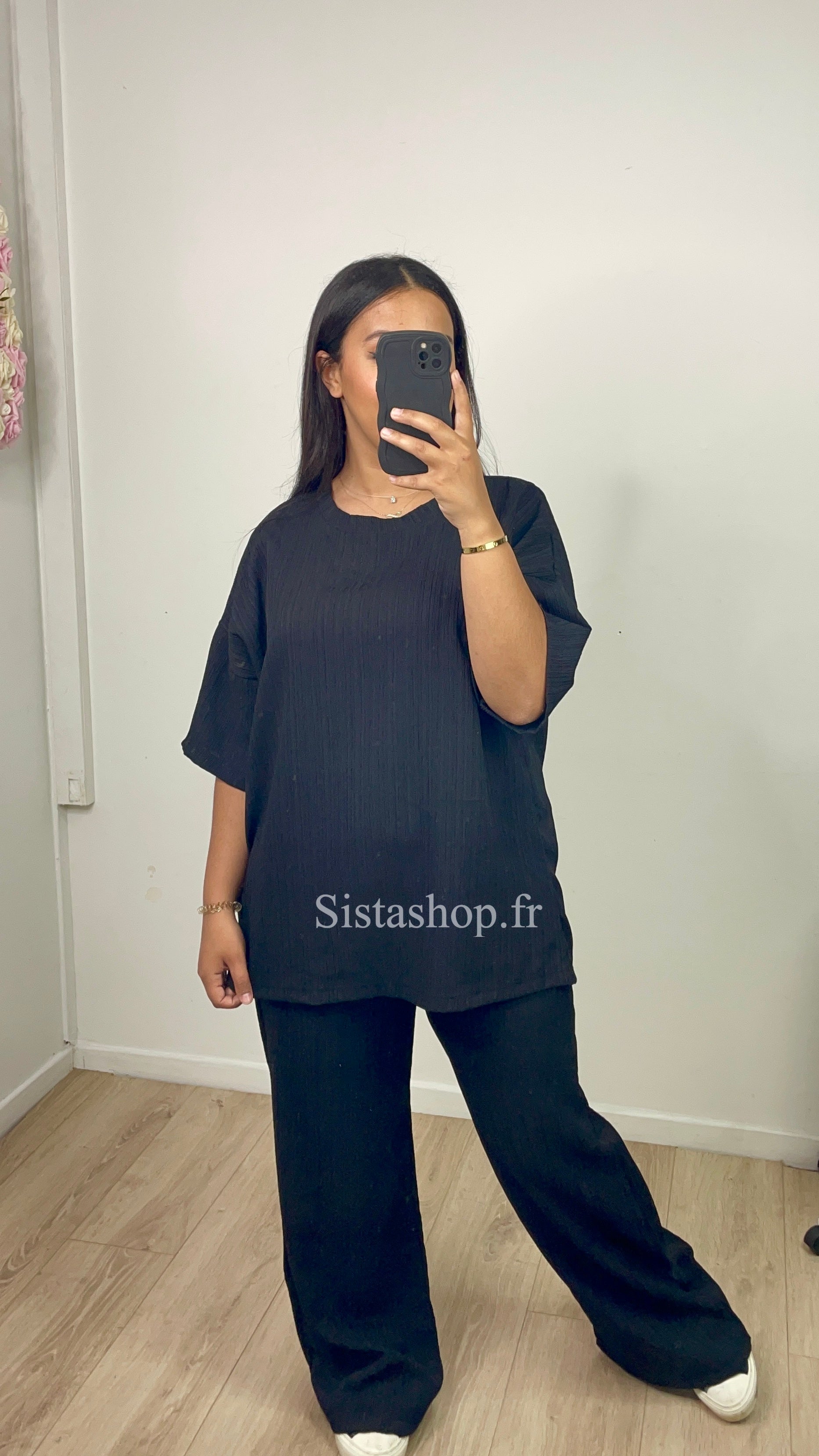 Ensemble T-shirt Mouna Noir