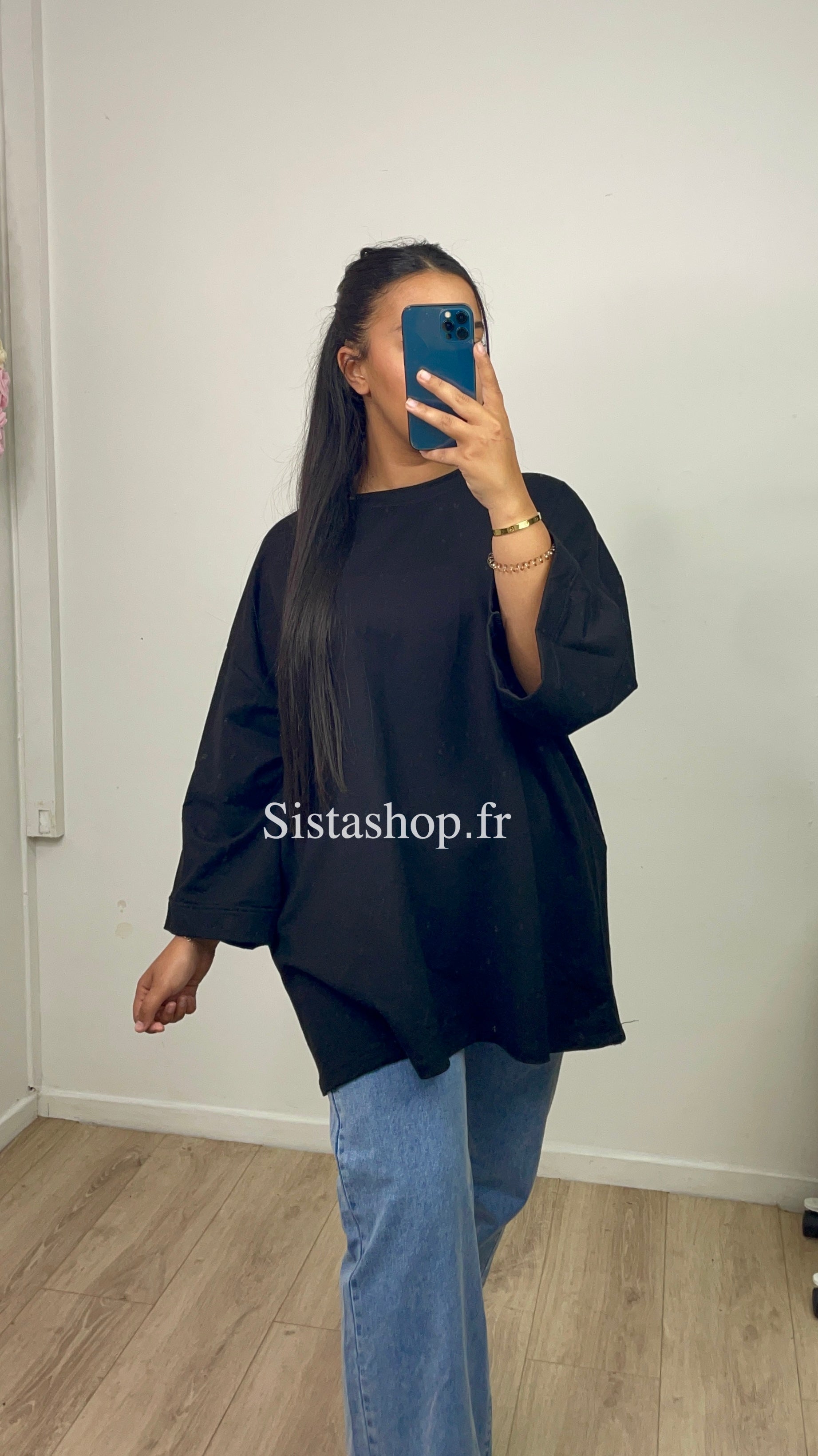 T-shirt manche longue Mira Noir