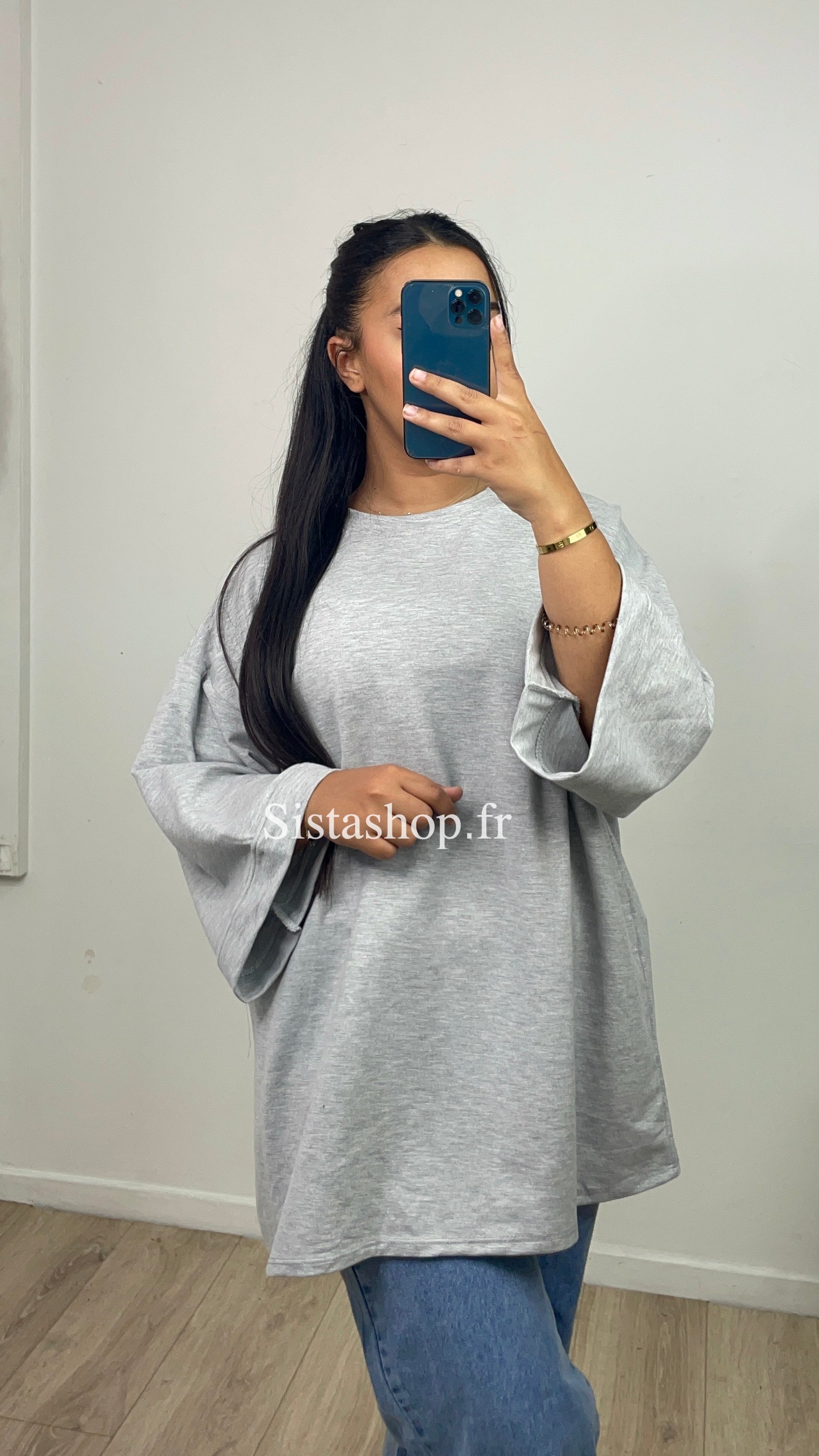 T-shirt manche longue Mira Gris