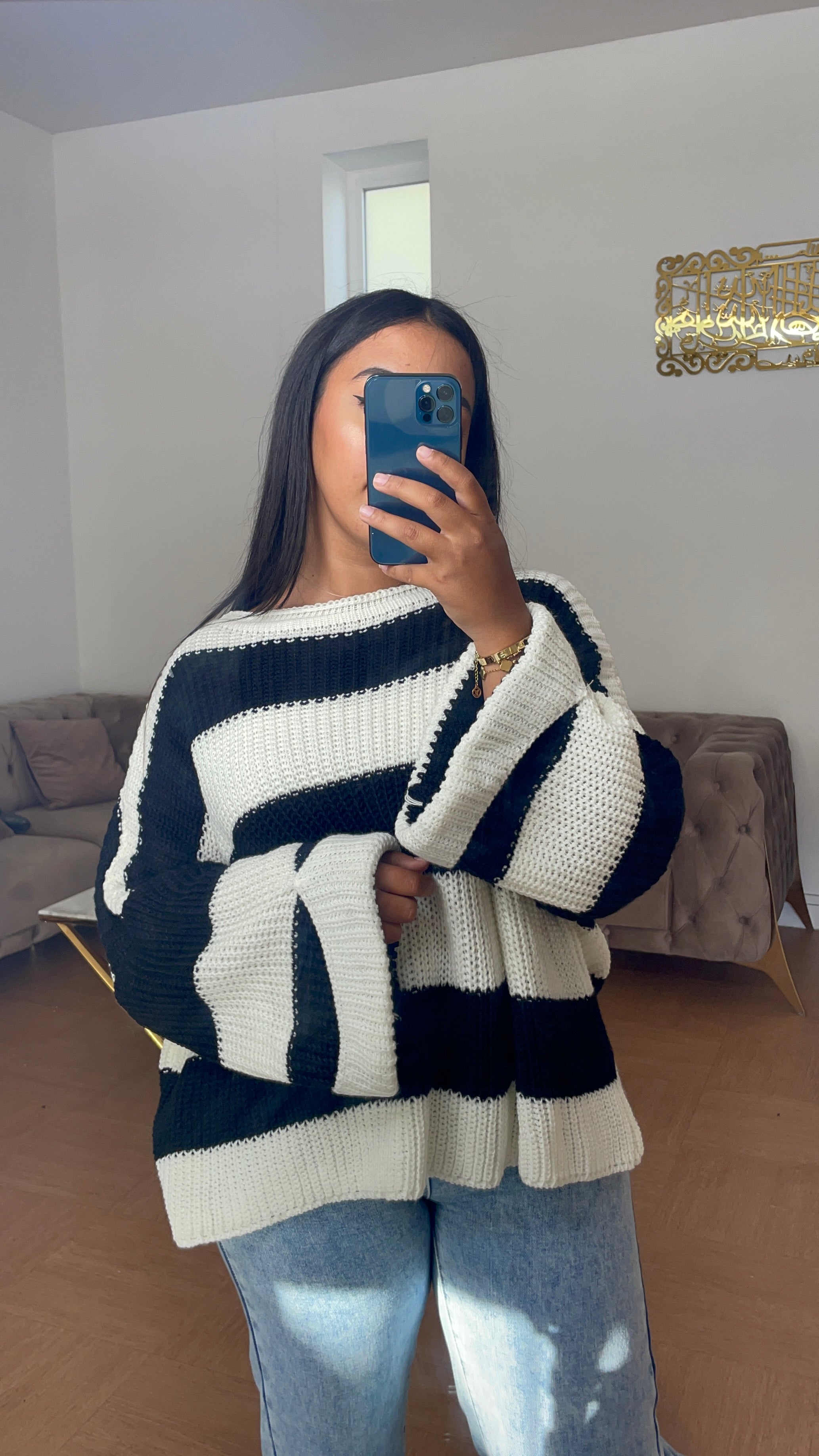 Pull Lamya Noir & Blanc