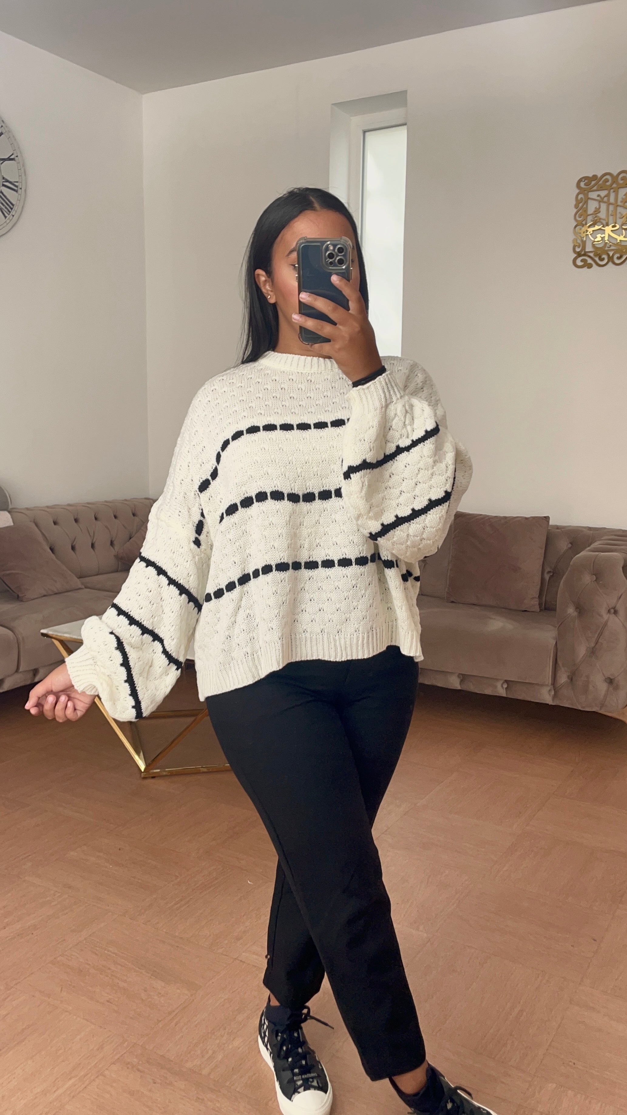 Pull Esma Blanc & Noir