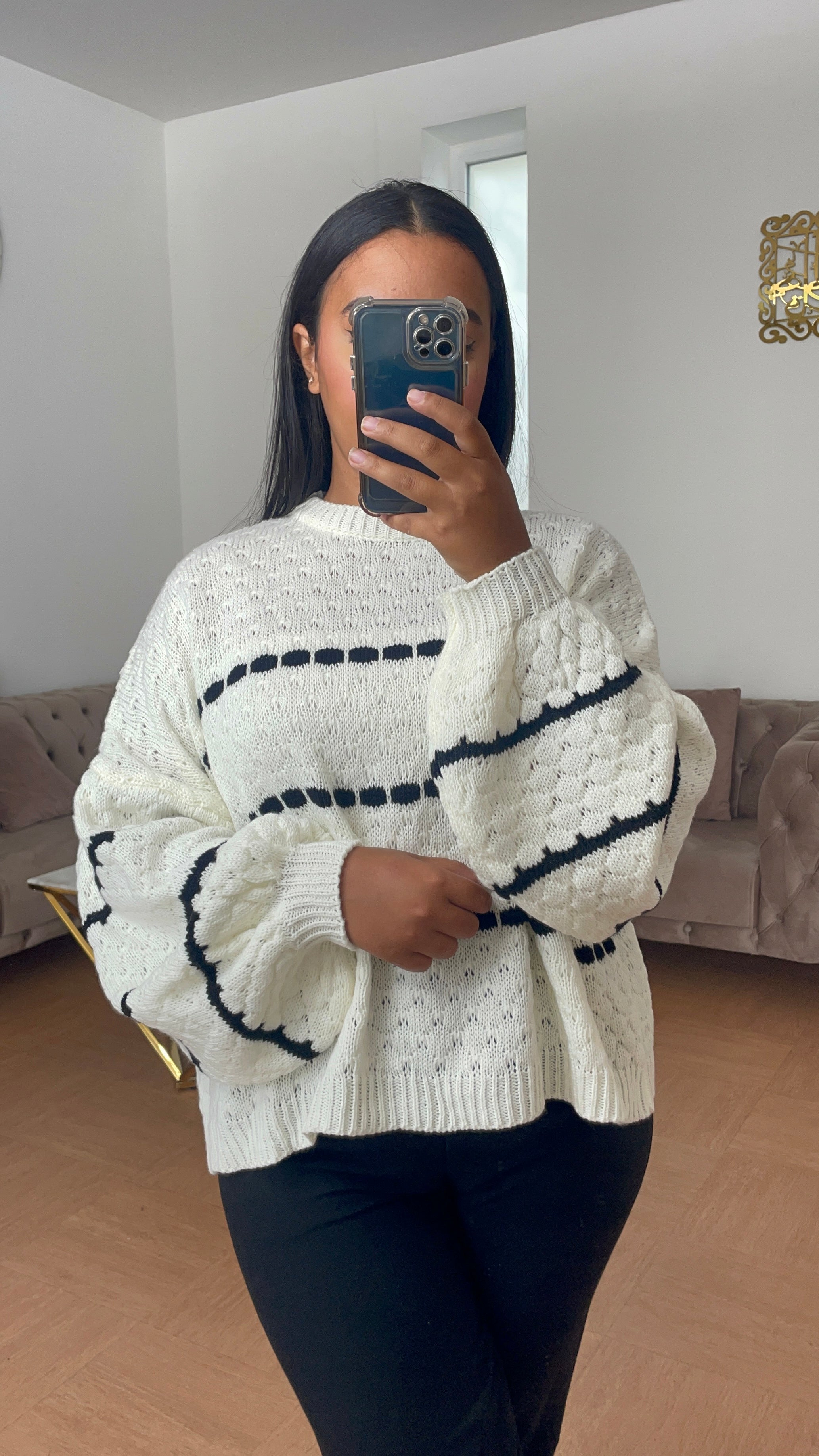 Pull Esma Blanc & Noir