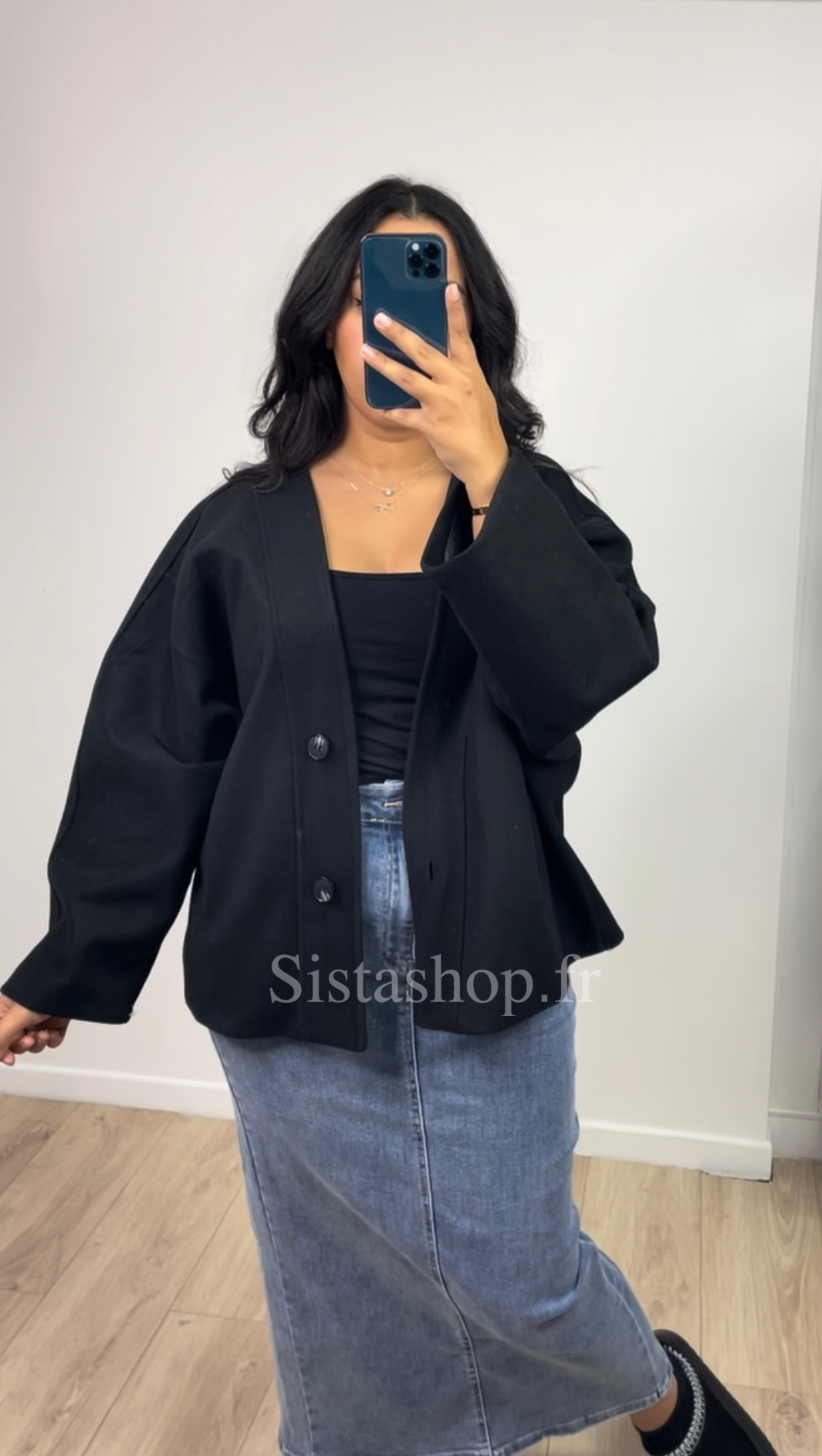 Veste oversize courte