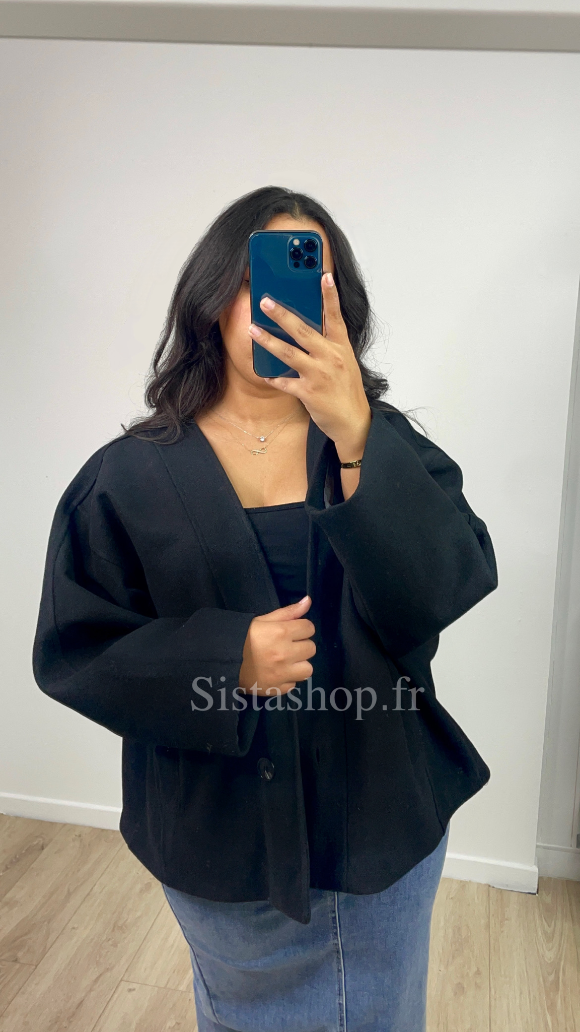 Veste oversize courte