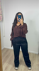 Chemise fluide marron Ilhem