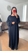 Abaya manche tulipe Kamila Noire