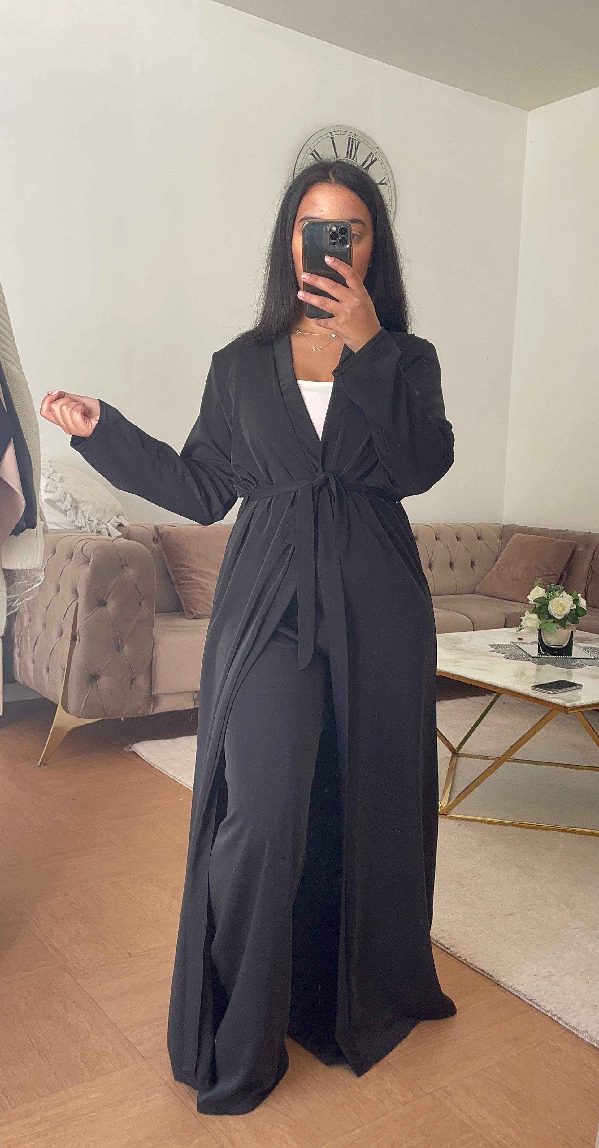 Ensemble Kimono-Pantalon Imane Noire