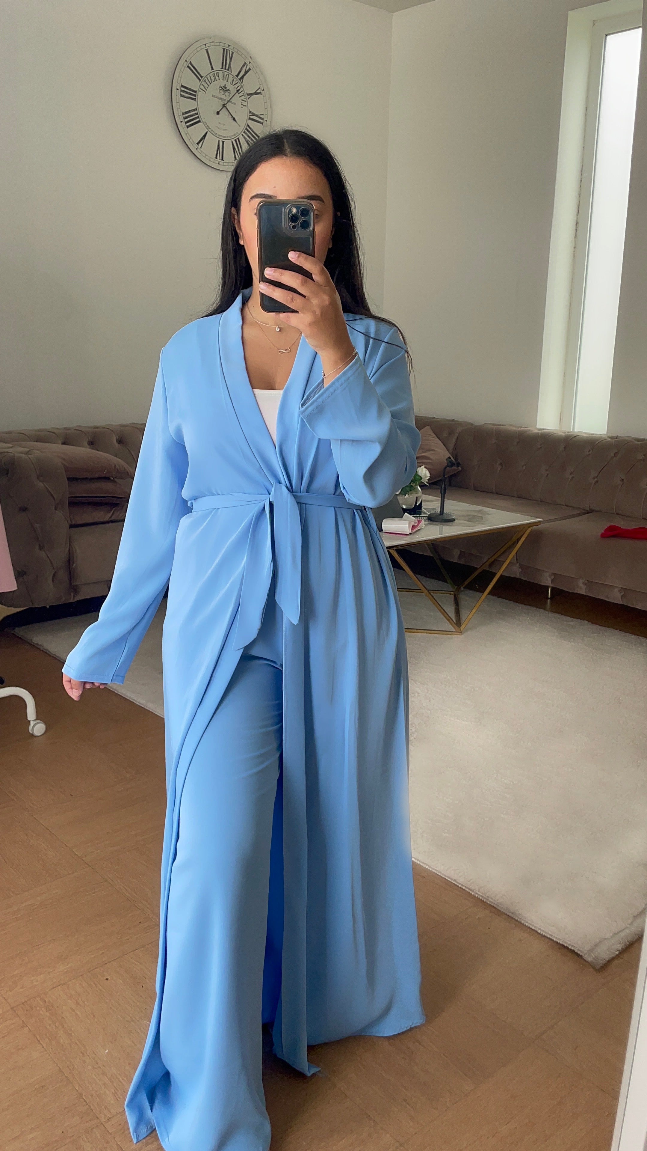 Ensemble Kimono-Pantalon Imane Bleu